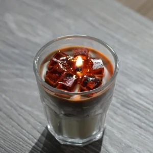 Coffee Aromatherapy Candle Style Simple Premium Bedroom Decoration Jelly Candle Cup Fragrance Expansion Home Decoration Ornament