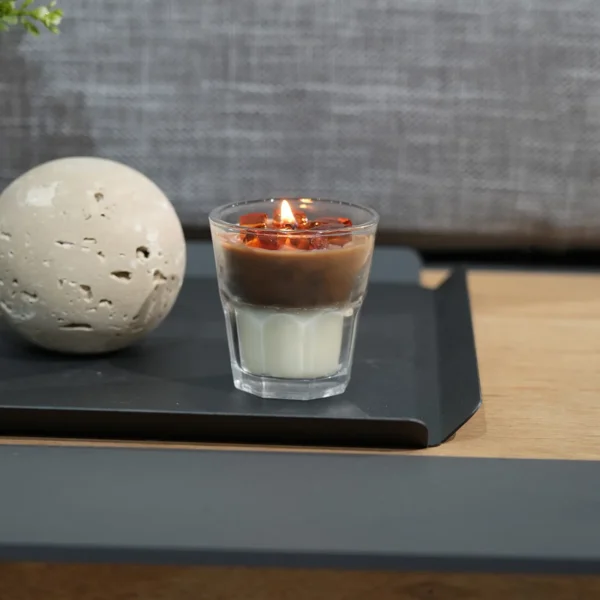 Coffee Aromatherapy Candle Style Simple Premium Bedroom Decoration Jelly Candle Cup Fragrance Expansion Home Decoration Ornament - Image 3