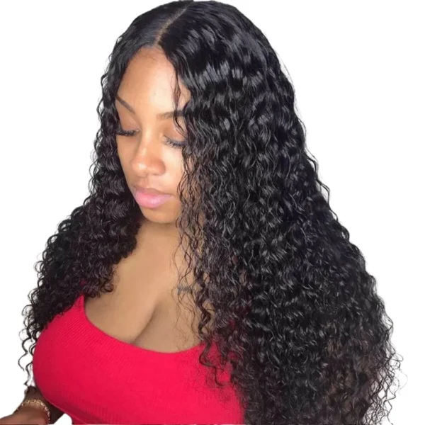 13x6 Deep Wave Lace Front Wig Brazilian Human Hair Lace Wigs - Image 2