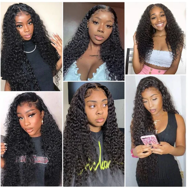13x6 Deep Wave Lace Front Wig Brazilian Human Hair Lace Wigs - Image 4
