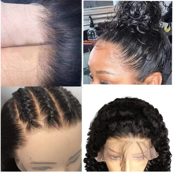 13x6 Deep Wave Lace Front Wig Brazilian Human Hair Lace Wigs - Image 3